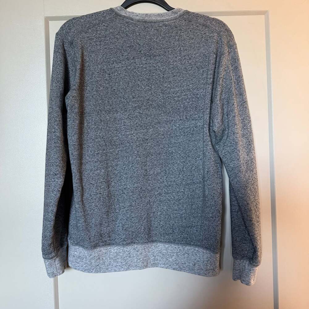 Uniqlo Men's Gray Marled Crewneck Fleece Pullover Sweatshirt - Picture 5 of 5